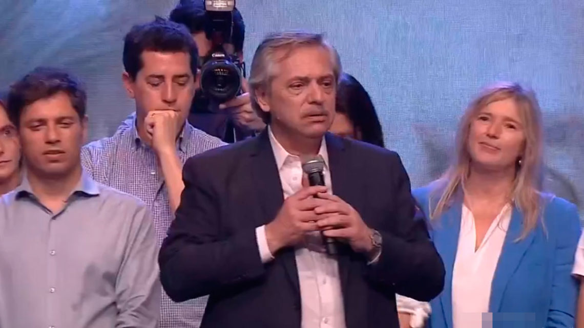 Alberto Fernández - Presidente electo«Gracias Néstor, donde quiera que estés»