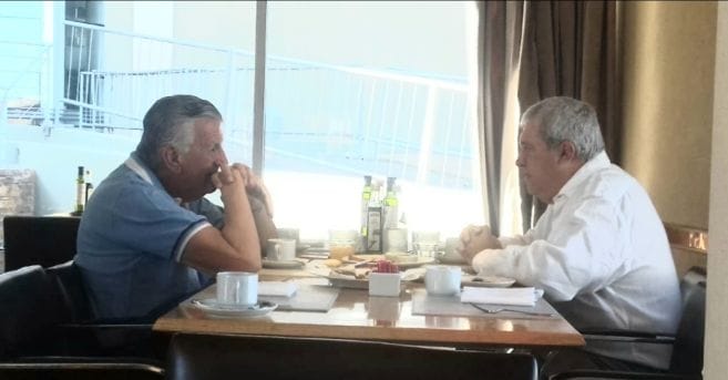 Boca Juniors y el peronismoJosé Luis Gioja con Jorge Amor Ameal: un encuentro y todo tipo de especulaciones