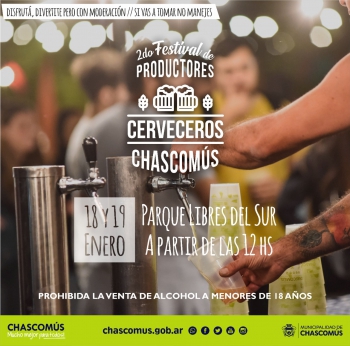 El próximo fin de semanaEn Chascomús se viene la fiesta de los productores cerveceros