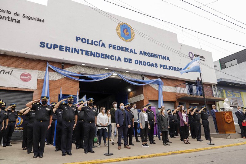 QuilmesSabina Frederic, dejó inaugurada la primera sede de la División Operaciones Área Metropolitanas Sur de la Superintendencia de Drogas Peligrosas de la Policía Federal