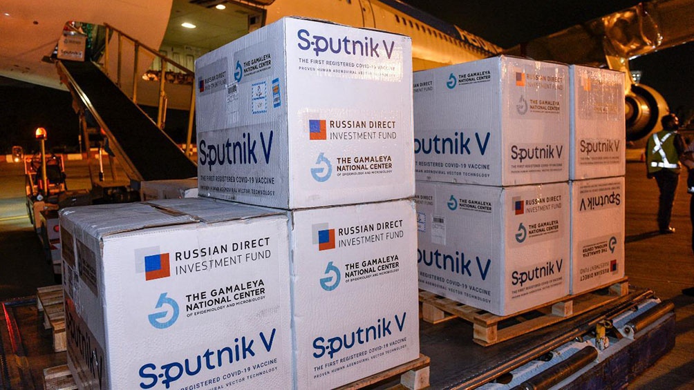 CoronavirusLlegaron más de 517 mil dosis de vacunas Sputnik V desde Rusia