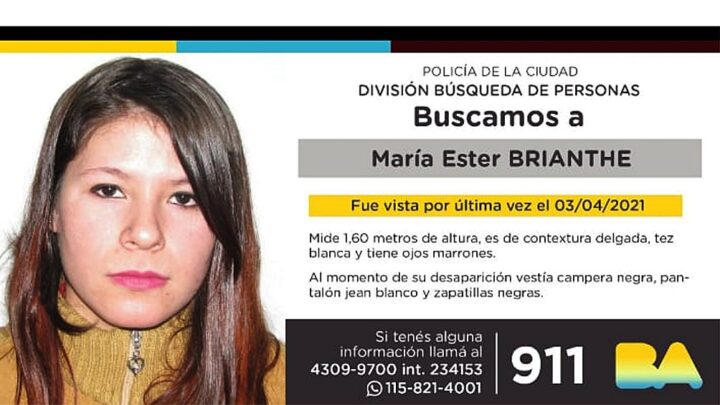 En la BocaBuscan a una joven madre de 18 años desaparecida desde hace más de una semana