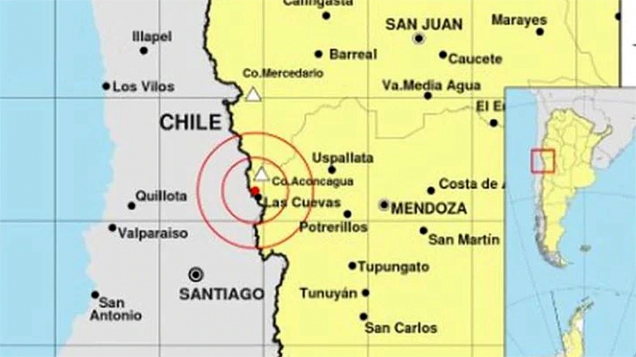 TerremotoUn sismo de 5,8 sacudió la provincia de Mendoza y se percibió en Chile
