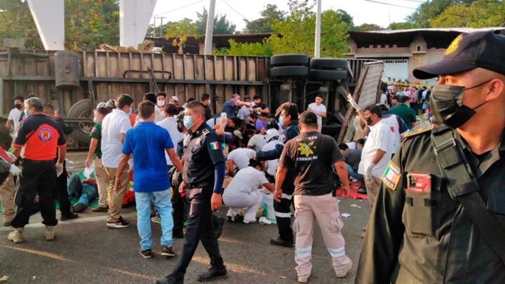 MéxicoCasi medio centenar de migrantes muertos y 40 heridos en Chiapas