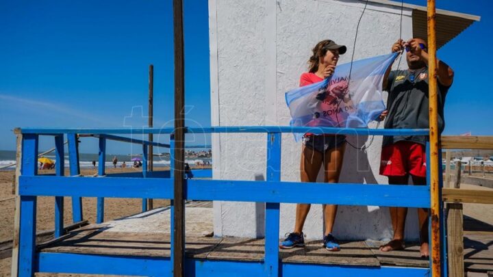 Colectivo Faro de la MemoriaPondrán banderas con la imagen de las Malvinas en los balnearios de Mar del Plata