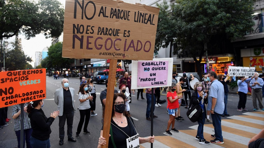 CaballitoConvocaron a una nueva «marcha de antorchas» contra el parque lineal