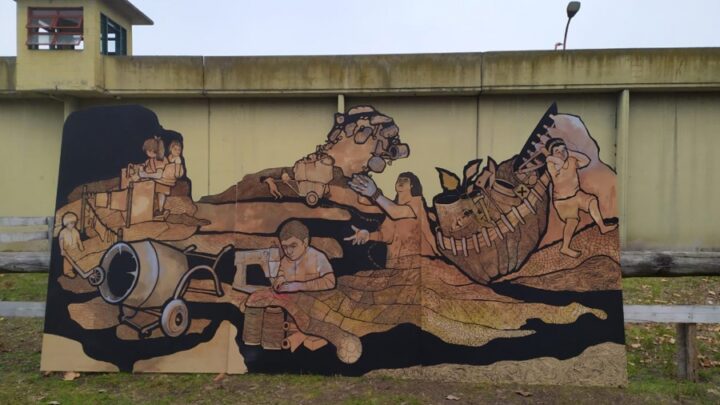 Provincia de Buenos AiresUn centenar de personas de 18 cárceles crearon un mural móvil contra el trabajo infantil