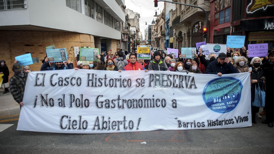 CABAVecinos se movilizaron contra el plan de Larreta para transformar el Casco Histórico porteño