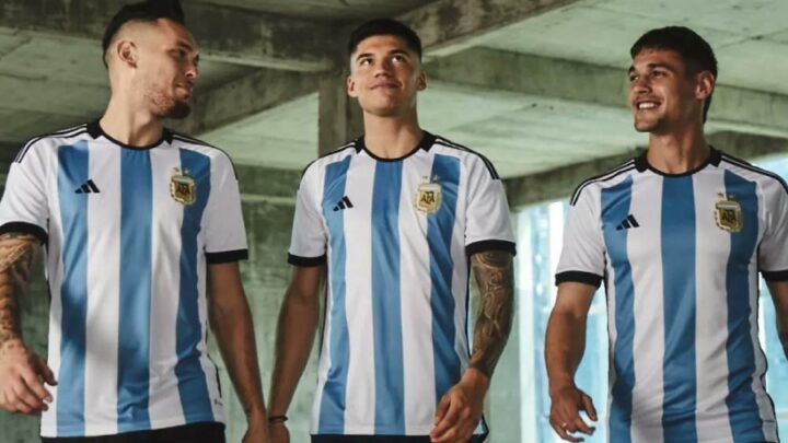 Selección ArgentinaAsí es la nueva camiseta con la que Argentina buscará el título en Qatar 2022
