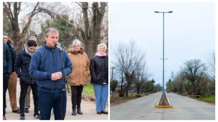 MONTE: Se inauguró la obra de pavimento y luminarias LED en calle Córdoba