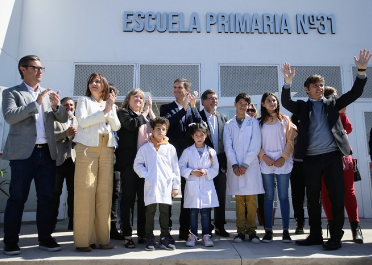 Escuelas a la obraKicillof inauguró tres nuevos edificios escolares en San Vicente