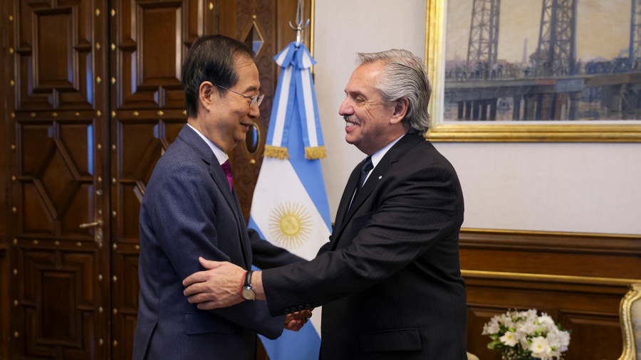 Visita oficial del Primer MinistroFernández aseguró que se seguirá «impulsando el comercio y las inversiones» con Corea del Sur