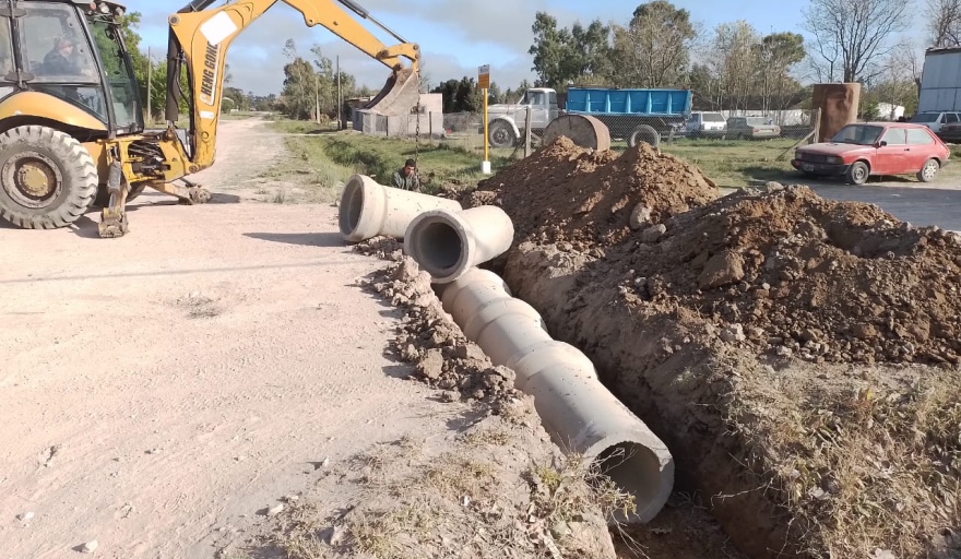 NecocheaEl municipio informó la actualidad de los trabajos pluviales en Claraz
