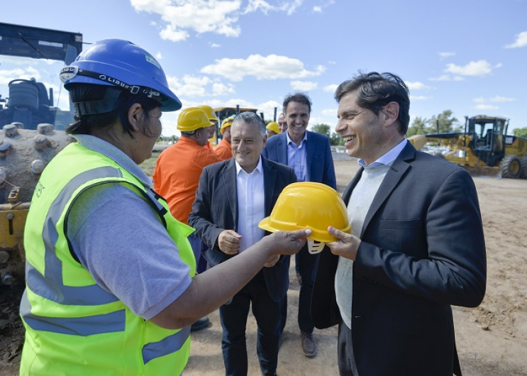 Las FloresKicillof y Katopodis dieron inicio a las obras para la autopista sobre la Ruta Nacional 3