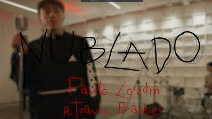 Baterista de la icónica Banda Blink 182Paulo Londra lanzó el remix de «Nublado» junto a Travis Barker
