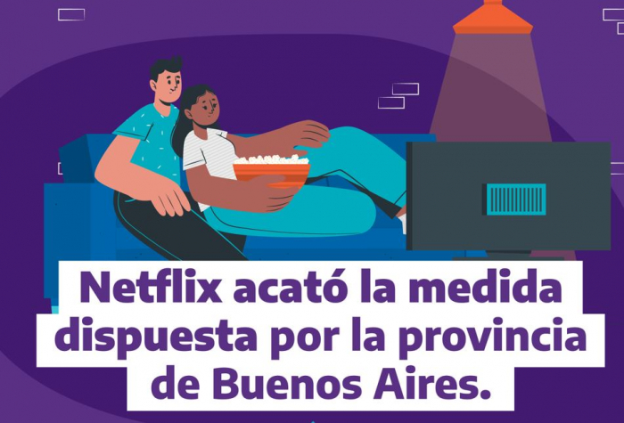 Acata las normas ArgentinasTras la imputación que recibió desde la Provincia, Netflix modificó condiciones