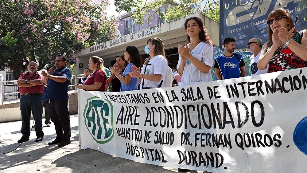 Movilización de ATETrabajadores de la salud realizaron una protesta para que Larreta «deje de vaciar la salud pública»