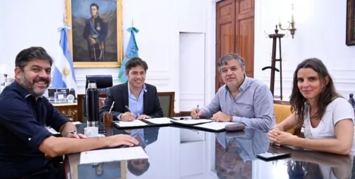 Provincia de Buenos AiresKicillof suscribió un convenio de cooperación con autoridades de la Facultad de Ciencias Exactas