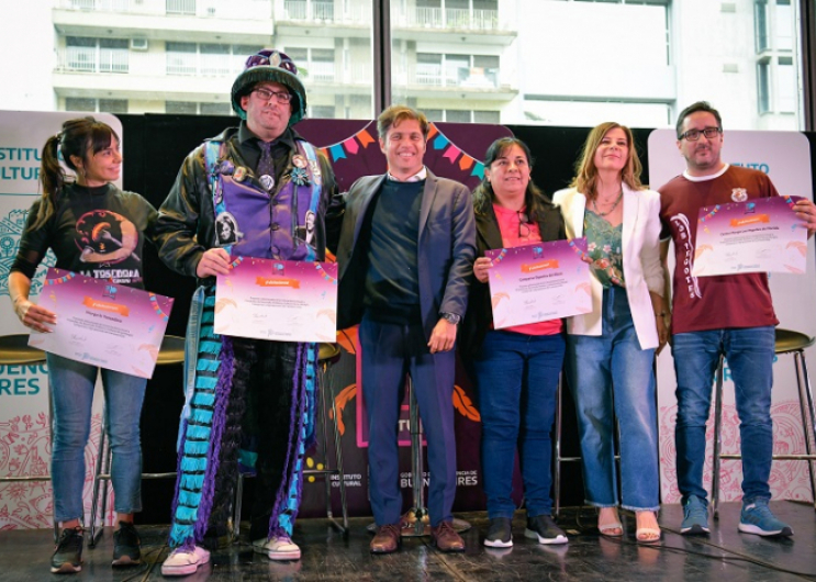 Teatro ArgentinoSe entregaron premios a proyectos artísticos de murgas, comparsas y agrupaciones de carnaval