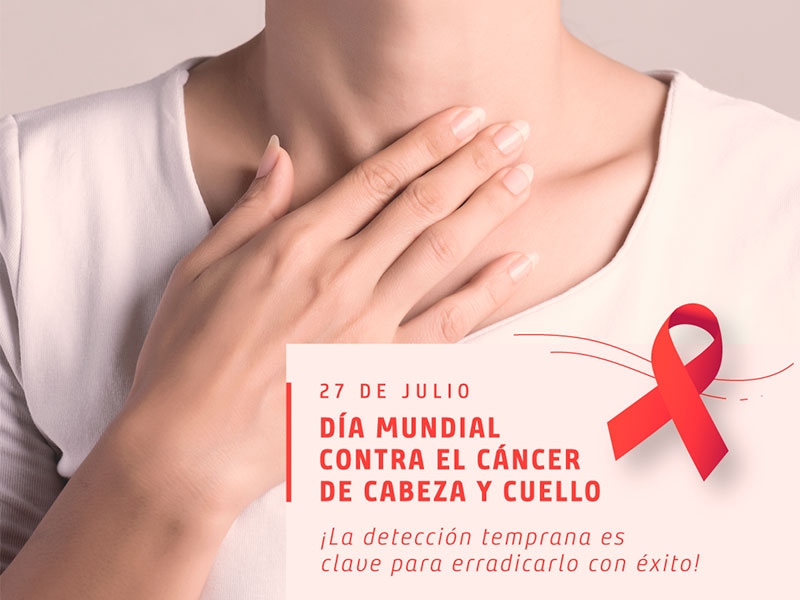 DETALLE DE LOS SINTOMASSe conmemora hoy el día de la concientización sobre el cáncer de cabeza y cuello