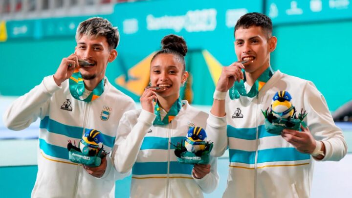 Santiago 2023Dos medallas de plata y tres de bronce para Argentina en los Panamericanos