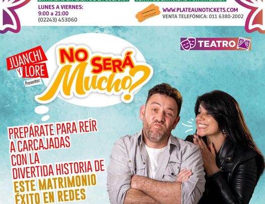 BelgranoJuanchi y Llore, el matrimonio éxito en redes, llega al teatro de General Belgrano