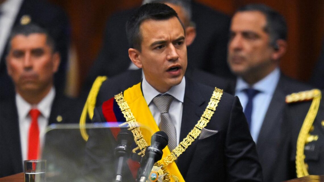 Tras la ofensiva narcoEl presidente de Ecuador dijo que ahora «hay menos muertes y más tranquilidad»