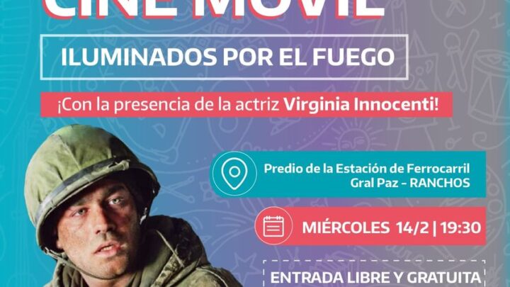 Cine Móvil del Instituto CulturalProyectará el film «Iluminados por el fuego».