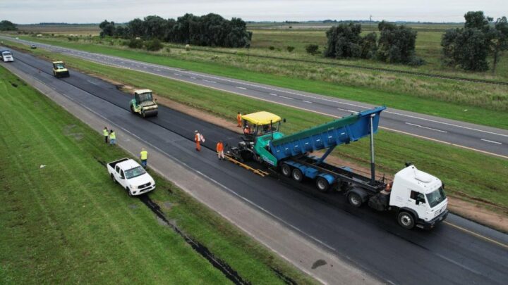 Dirección de Vialidad de la Provincia de Buenos AiresSe reiniciaron las obras de repavimentación de la Ruta 2